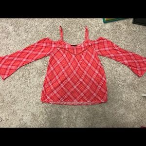 Open shoulder blouse